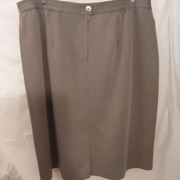 Rena Rowan 24W Silver Grey Straight Skirt - Picture 2 of 6